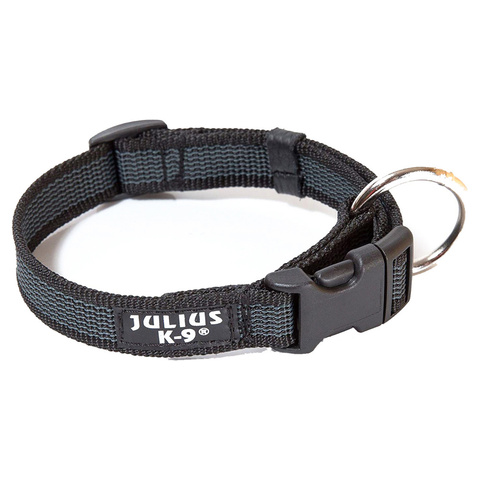 JULIUS-K9 ошейник для собак Color & Gray, черно-серый (27-42 см)