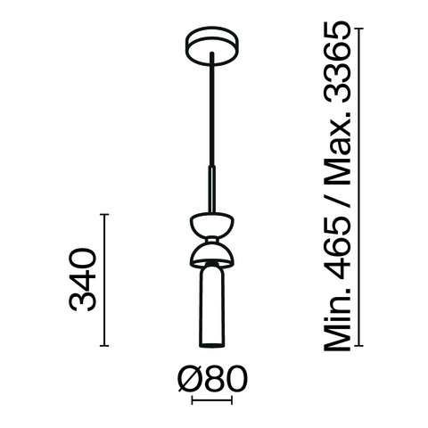 Подвесной светильник Maytoni Kyoto MOD178PL-01B