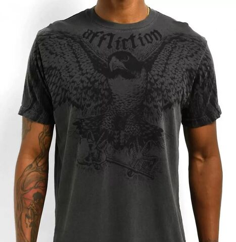 Affliction | Футболка мужская FALCON Tee CHLV A27248 принт спереди