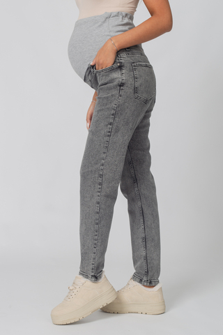 Джинсы для беременных 18691 светло-серый