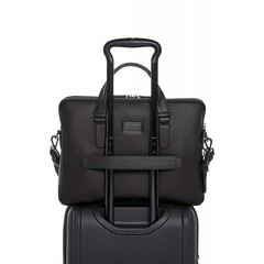 Портфель кожаный Sycamore Slim/Espresso Brown Bombe