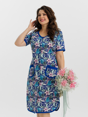 4728 Халат на пуговицах