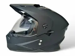 Мотошлем с электроподогревом AiM JK802, чёрный матовый