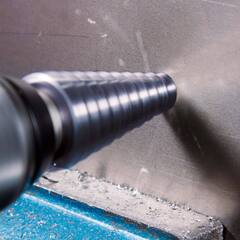 Сверло ступенчатое 6-32мм (Спиральное) HSS-G TiALN 8ступ. L75мм хв.10мм Ruko 101057F