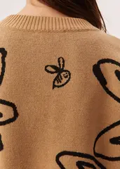 Джемпер MAGIC FLOWERS бежевого цвета