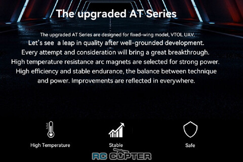 T-Motor AT2820 KV1050 3D F3A длинный вал