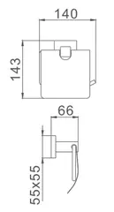 Бумагодержатель HAIBA HB8603 хром