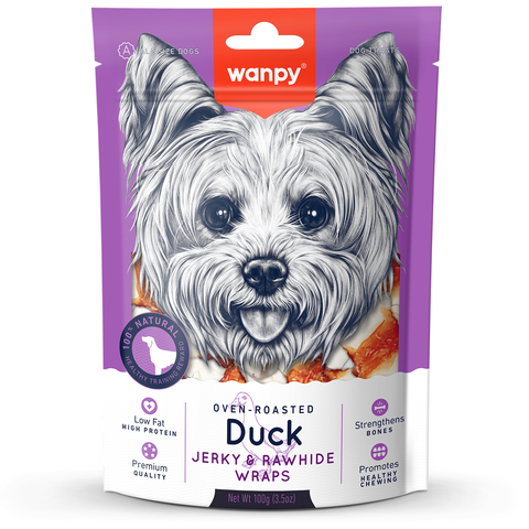 Wanpy Dog кости из сыромятной кожи с утиным мясом 100 г