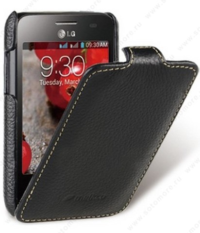 Чехол-флип Melkco для LG Optimus L3 II Dual E435 Leather Case Jacka Type (Black LC)