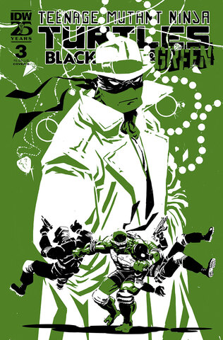 Teenage Mutant Ninja Turtles Black White & Green #3 (Cover B)