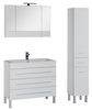 Aquanet 212871 Тумба с раковиной Aquanet Верона 100 белый (напольная 3 ящика) (212871)