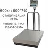 Весы товарные напольные CAS DBII-600, RS232, 600кг, 100/200гр, 600x700, с поверкой, съемная стойка