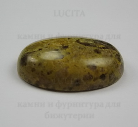 Кабошон овальный Яшма Шкура леопарда, 25х18 мм №6