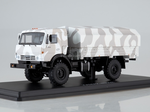 2024激安通販 KAMAZ-6350 Mustang Start 1:43 yellow-beige Desert camouflage ミニカー