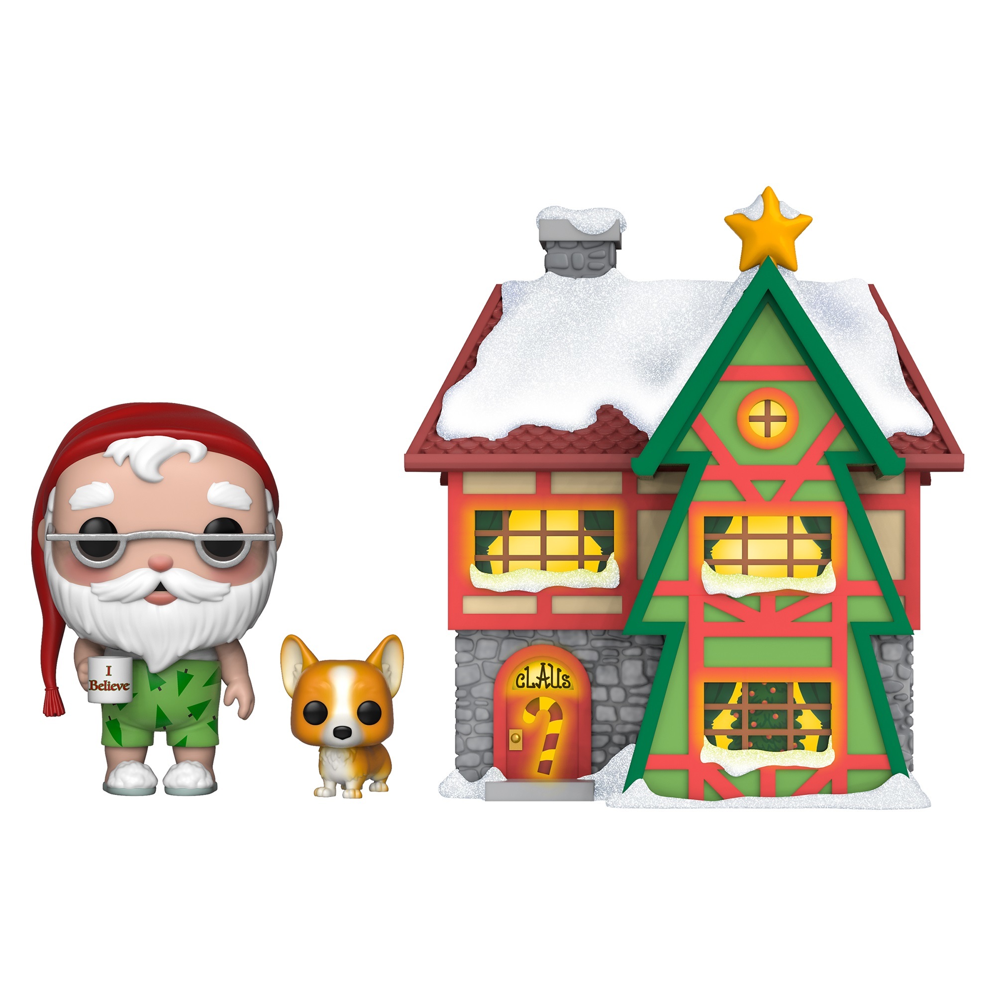 Фигурка Funko POP! Town: Funko Holiday: Santas House with Santa and Nutmeg ( Санта Клаус, Натмег и Дом Санты светящийся) 44423 - купить по выгодной цене  | Funko POP Shop