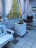 Подвесное кресло-кокон SEVILLA RELAX белое, светло-серая подушка (Laura Outdoor)