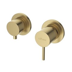 Cezares LEAF-VDIM3-L-PO Встраиваемый однорычажный смеситель на 3 выхода, исполнение Gold PVD фото