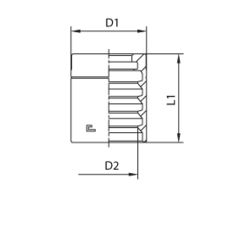 Муфта DN 32 1SN/2SC NEW CAST