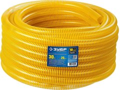 ЗУБР 25 мм x 30 м, 10 атм, со спиралью ПВХ, напорно-всасывающий шланг, ПРОФЕССИОНАЛ (40327-25-30)