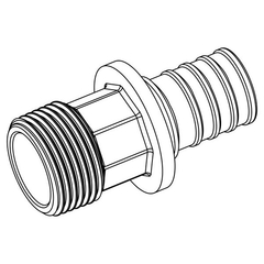 Переходник REHAU с наружной резьбой 32-R 1 RX+ (14563211001)