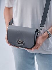 Сумка на плечо Deboro 30879 серый дым