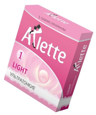 Ультратонкие презервативы Arlette Light - 3 шт. - Arlette 801