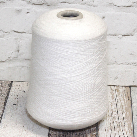 Меринос-стрейч с ангорой (25%) LINEAPIU / FELT 1900 белый молочный