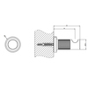 Gessi 58521#727 Gessi INCISO Крючок настенный, цвет: brushed brass pvd