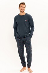 Пижама мужская со штанами TARO 3312/3313 ERIC_Графит
