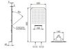 Remer 350UFDCAx Верхний душ настенный 50x22см 2реж 350UFDCA сталь ультраплоская (5мм), шт