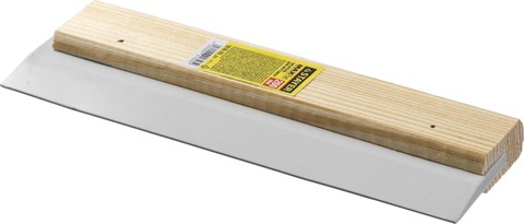 STAYER MaxFlat 200 мм, эластичный деревянная ручка, белый, резиновый, Шпатель, MASTER (1018-20)