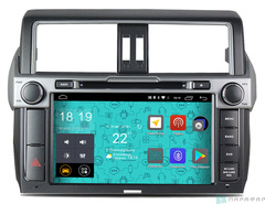 Штатная магнитола 4G/LTE с DVD для Toyota Land Cruiser Prado 150 14-16 Android 7.1.1 Parafar PF347D