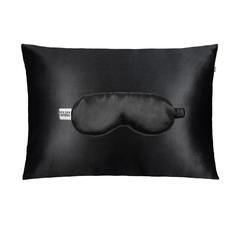 Набор для сна Silk Silk черный (наволочка + маска)