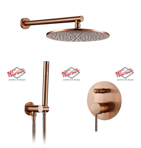 Душевой комплект Warmer Rose Gold Line 10D