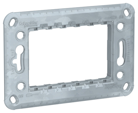 Суппорт Zamak 3 модуля.. Schneider Electric. Unica Modular. NU7103