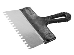 ЗУБР 250 мм, зуб 8 х 8 мм, зубчатый пластиковая ручка, нержавеющий, фасадный шпатель (10078-25-08)