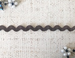 Тесьма "Вьюнок", ш. 5 мм. (коричневый)