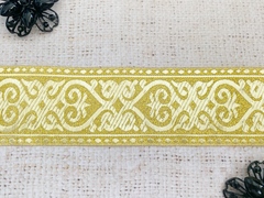 Тесьма жаккард, ш. 5 см, золото