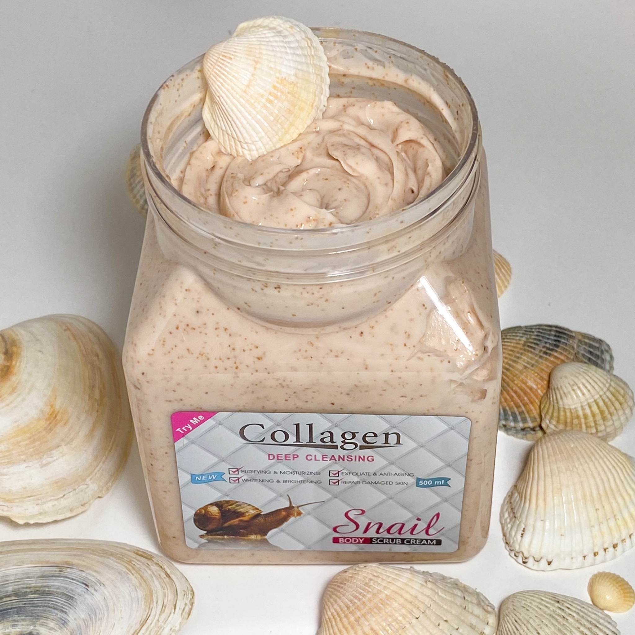 Скраб с коллагеном Snail Collagen Deep Cleansing
