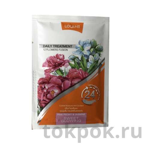 Маска цветочная для волос пион и жасмин Lolane Daily Treatment Sweet Glowing, 20 мл