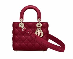 Сумка Dior Lady Dior My Abcdior, модель маленького формата вишневый