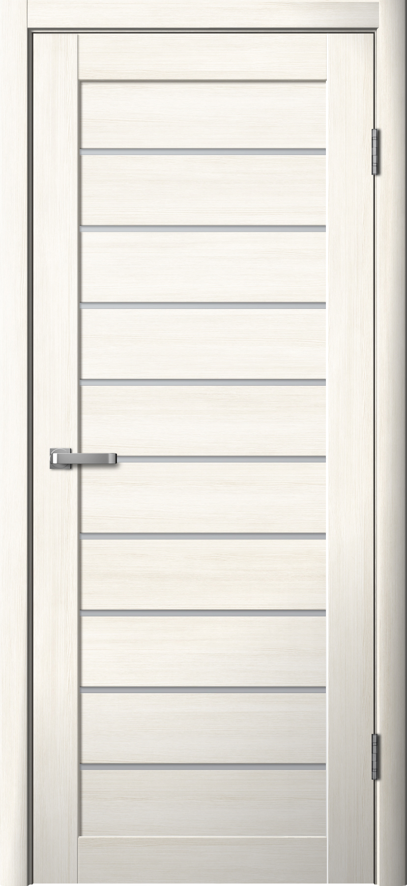 Дверь межкомнатная Ла Стелла 262, цвет снежный ясень, экошпон, стекло матовое