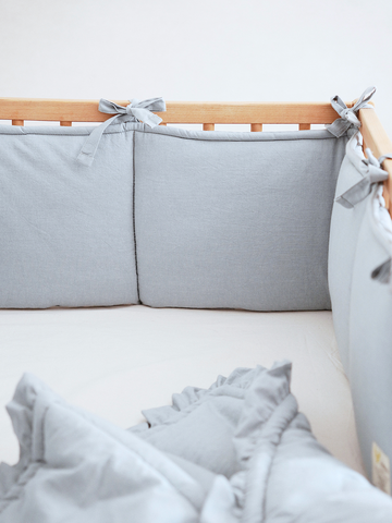 Бортик плоский голубой