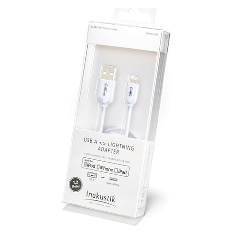 Inakustik Apple Lightning &gt; USB A, 1.2 m, 010392120