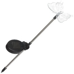 Светильник Бабочка на солнечных батареях сталь