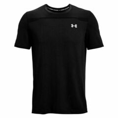 Теннисная футболка Under Armour Men's UA Seamless Short Sleeve - black/mod gray