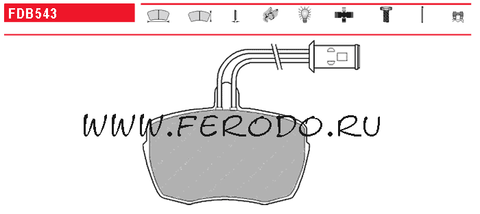 FDB543 Тормозные колодки дисковые OE 'PREMIER'
