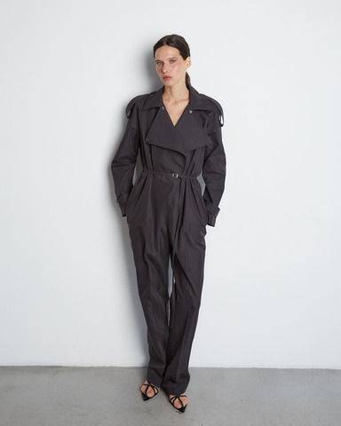 Комбинезон из хлопка Макс Мара черный