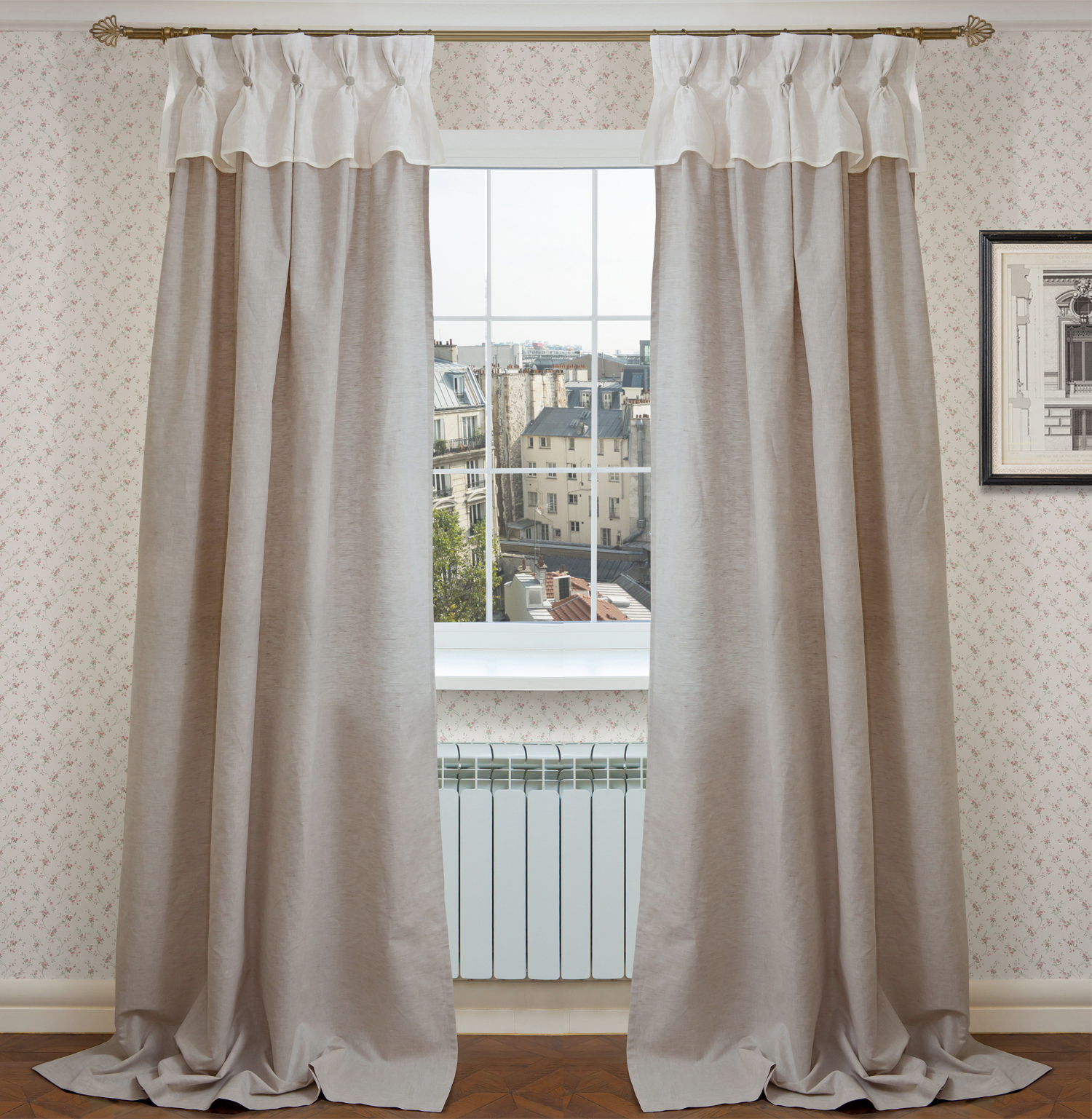 Льняные шторы для дома: простота и элегантность