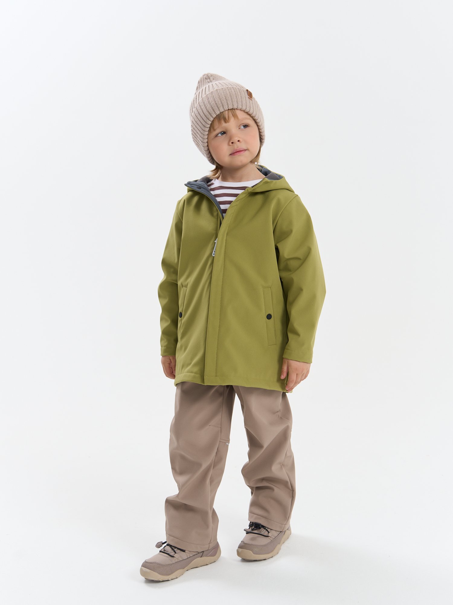 парка softshell демисезонная "фисташка"  по распродаже